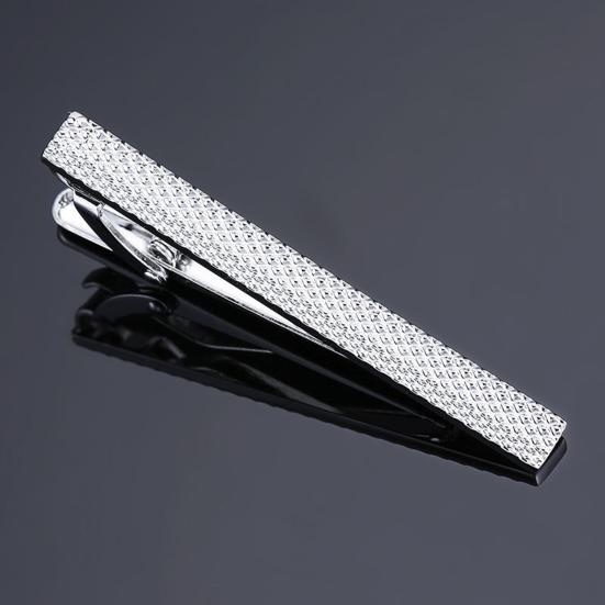 Men Tie Clip Fashion Pattern All Match Polished Accessory Smooth Surface Business Tie Clamp for Adult