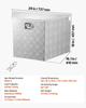 Trailer Tongue Box, 737 x 410 x 457 mm Aluminum Trailer Tongue Tool Box, Heavy Duty Storage Organizer with Lock & Keys, Utility Tool Chest for Pickup