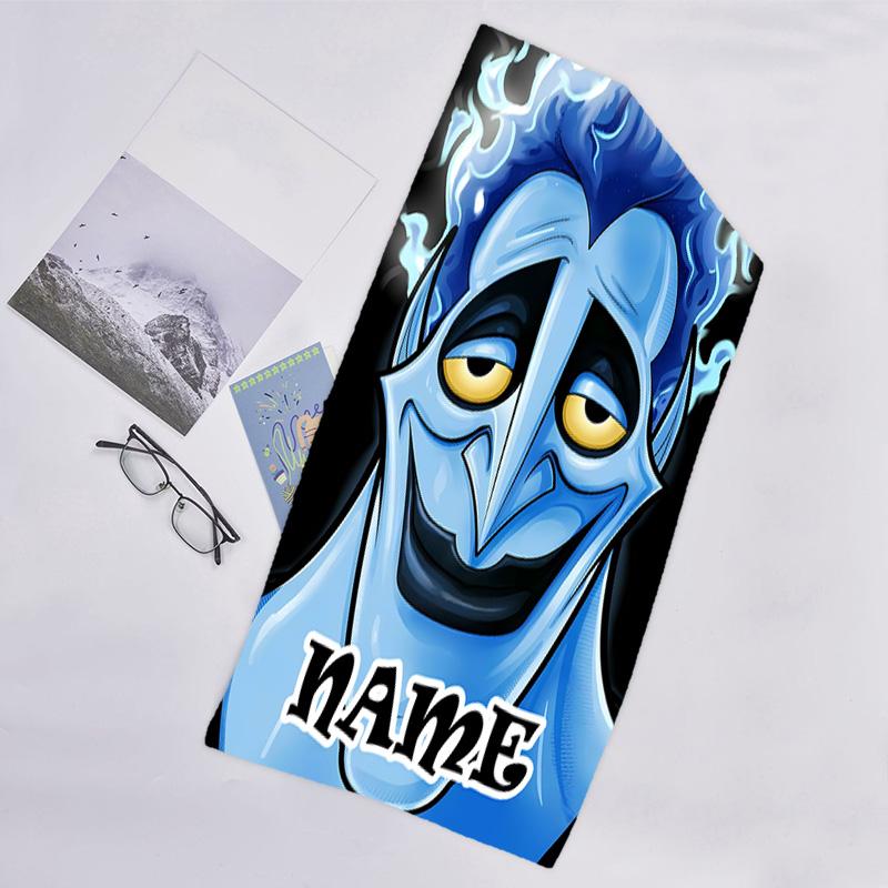 1pc Villain1 Beach Towel with Custom Name, Beach/Swimming/Bath/Picnic/Camping Towel, Suitable for Seaside Beaches