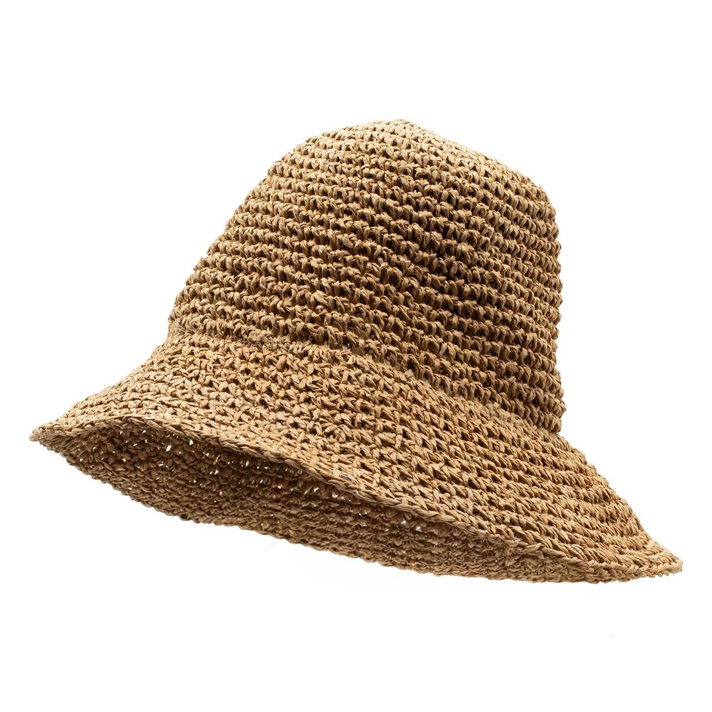 Nomad Sari Floppy Stroh-Sonnenhut – Naturkaffee