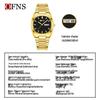 Oufanni Women's Waterproof Quartz Watch with Steel Strap and Calendar