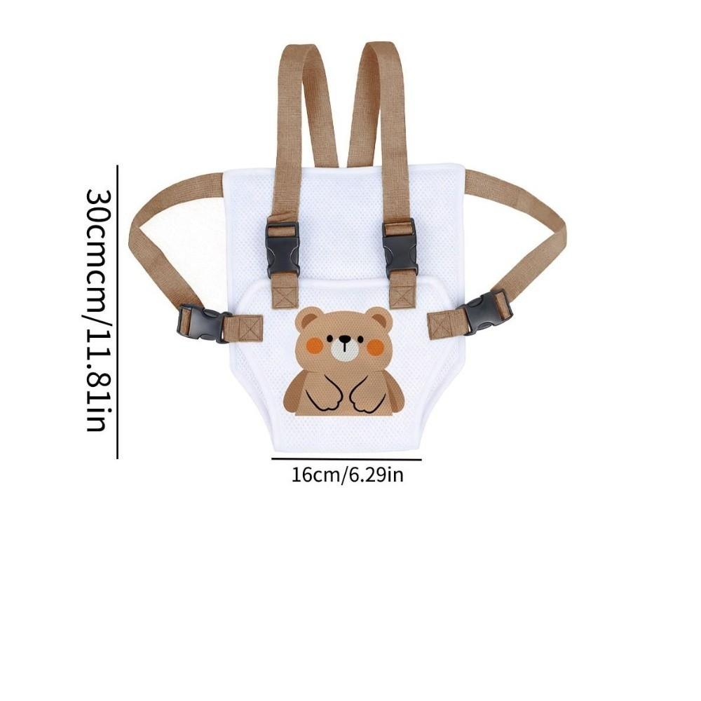 Portable Cartoon Dining Chair Strap Breathable With Mesh Design Feeding Harness Lightweight Easy To Carry Safety Seat Strap