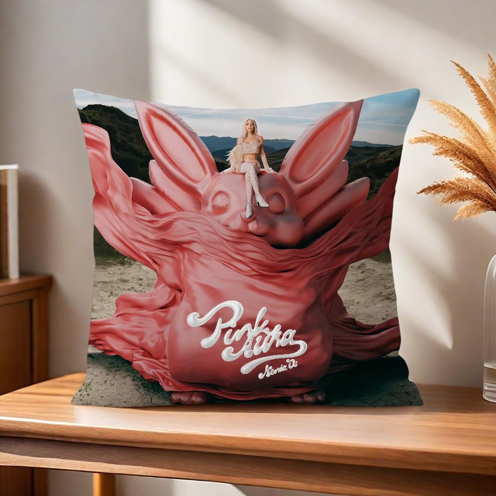 Comfortable Soft Pillow Os Case For K-Kenia Sofa Living Singer Room Pink Aura Home Office Decor And Protective Covers