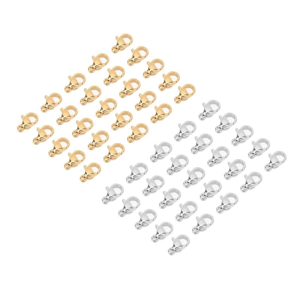 25 szt. Zapięcia homara ze stali nierdzewnej klipsy homara dla DIY bransoletki naszyjnik tworzenia biżuterii 9x