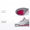 Dětské tenisky Air 3 Retro PS Cardinal Red Bílá Světle-Curry Cementově-Šedá 429487-126