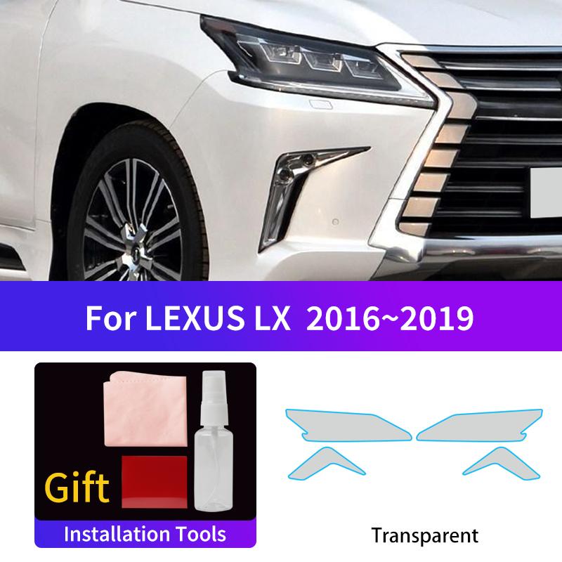 Suitable For LEXUS IS LX RC GS 2016-2019 HD Car Headlight Protective Film Vinyl Transparent Black TPU Sticker Auto Headlamp Film