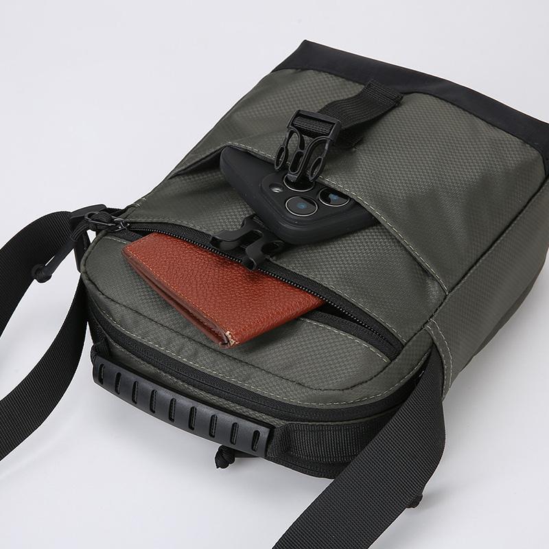 Messenger Sling Bags for Men Casual Oxford Small Zipper Crossbody Pouch Simple Mini Crossbody Phone Bag Male Side Shoulder Bag