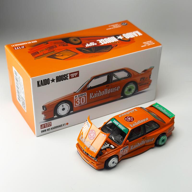 Kaido House + MINIGT BMW M3 KaidoHaus V1 Orange alloy car model 177 Chase
