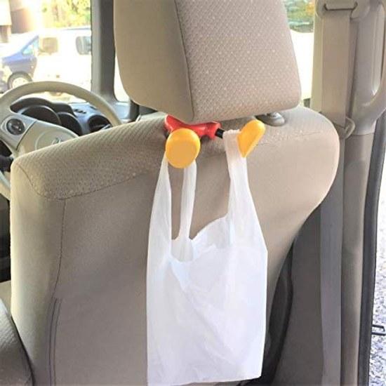 Napolex Mickey Mouse Foot Hook Cars Easily attaches headrest support load capacity 500g Rotates left right Convenient hanging shopping bags umbrellas