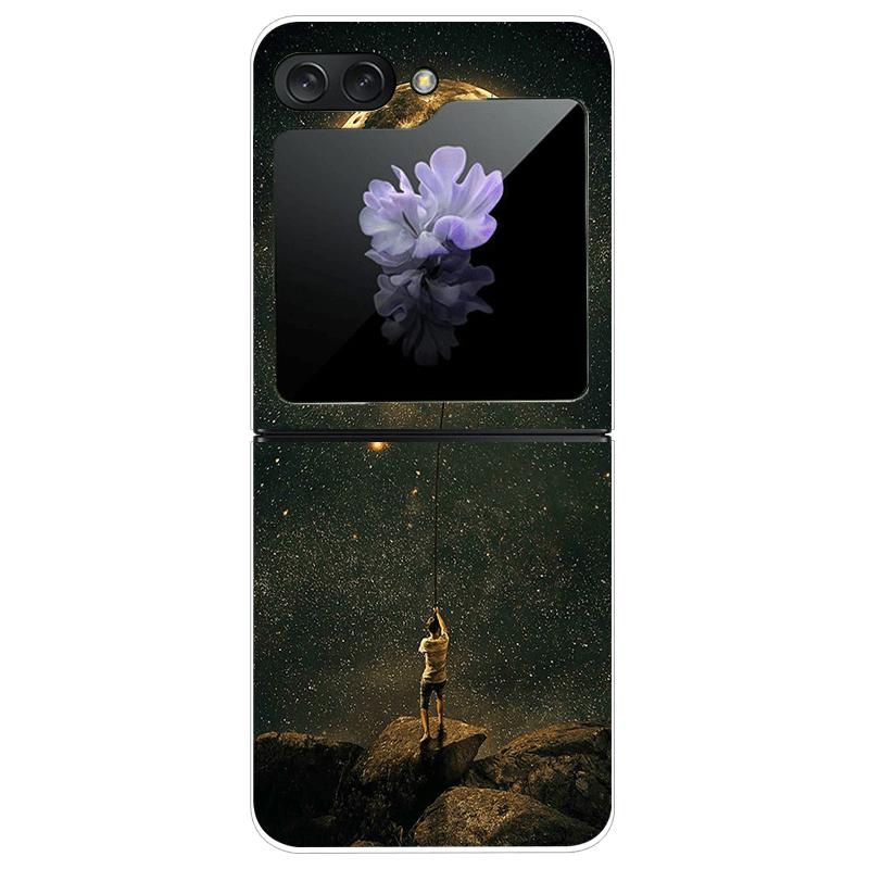 For Samsung Z Flip7 Hard Case ZFlip7 5G Transparent PC Phone Cases For Galaxy Z Flip 7 Fashion Cartoon Clear Protective Fundas