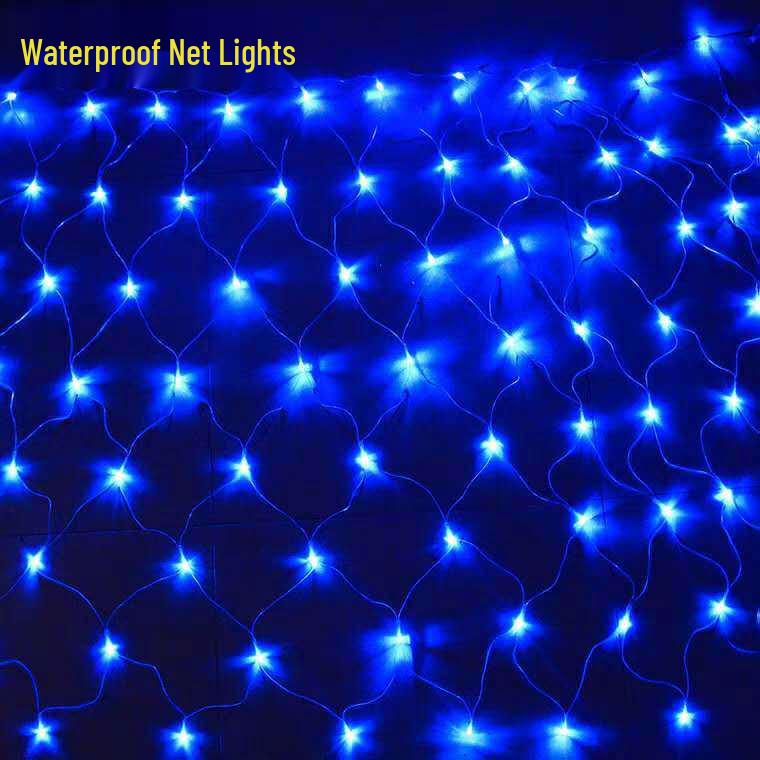 Waterproof 1.5m LED Colored Fishing Net Lights for Outdoor Decoration