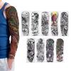 9Pcs Full Arm Tattoo Sticker Waterproof Temporary Long Lasting Large Pattern Tattoo Stickers
