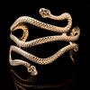 Vintage Egypt Swirl Snake Arm Cuff Armlet Armband Big Wide Bangle Bracelets for Women Cuff Indian Anime Men Fashion Jewelry