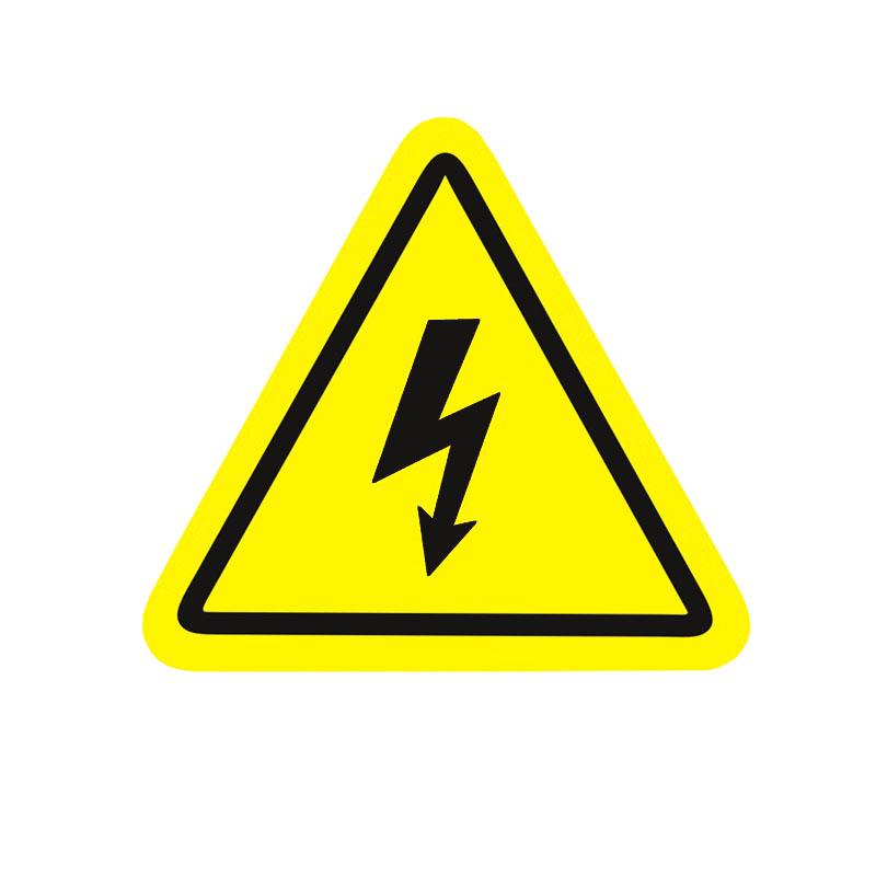 PVC Varningsetikett för Elstöt: Triangel Varningsetikett för Mekanisk Utrustningssäkerhet
