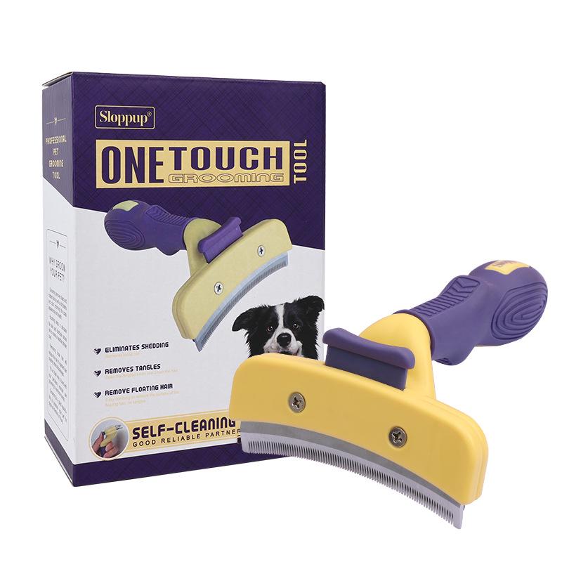 Sloppup Pet Deshedding Comb for Cats & Dogs - Undercoat Thinning & Grooming Tool