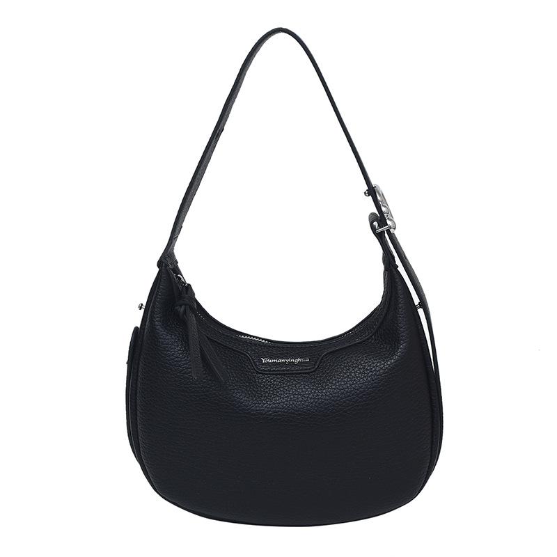 New Simple Niche Underarm Casual Crescent Bag Women's Fashion Trend One Shoulder Crossbody Textured Handheld Women's Bag