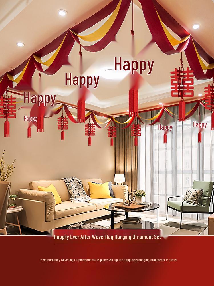 Wedding Room Decoration Set for Bride and Groom's New Home