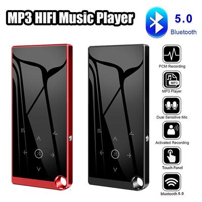 Odtwarzacz muzyczny MP3 5.0 Lossless z obsługą Bluetooth, ekran 2,4 cala, HiFi Audio FM/Ebook/Rejestrator/Odtwarzacz wideo MP4