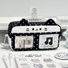 Large Capacity Pencil Case Pixel Music Not Print Pencil Pouch Kawaii Stationery Organizer  Gift