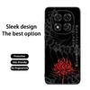 Art Red spider lilys japan design Phone Case For Redmi Note 14 13 12 11 Pro Plus S 5G 14C A3 Soft Black Phone Cover
