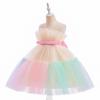 Baby Girls Ruffles Party Dress Elegant 3 8 Year Fluffy Evening Princess Birthday Kids Dresses For Girl Wedding Children Costume