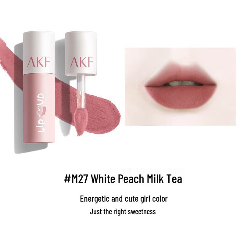 AKF Lippen-Mud: Erschwinglicher Studentenfreundlicher Lippenstift mit Weicher Matter Textur für Herbst/Winter
