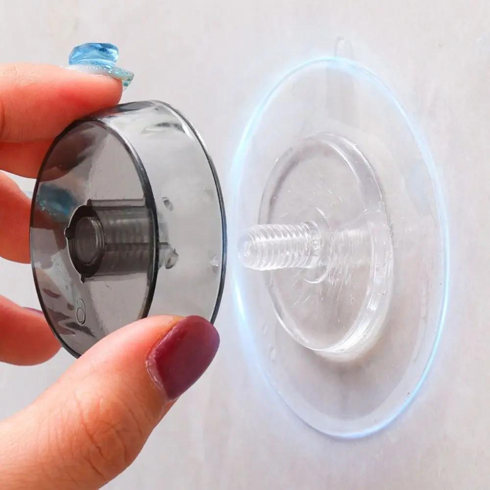 5PCS Transparent Suction Cup Adhesive Hooks Multifunctional Suction Cup Base Replacement Glass Tile Sucker Hanger Portable