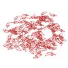 100 PCS Red Color Pepper Shaped Cute Decorative Paper Clip with Transparent Box for Office