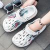Summer White Men Slippers Trend Slides Outdoor Garden Clog Waterproof Beach Sandals Street Flip Flops Indoor Home Shoes 40-45