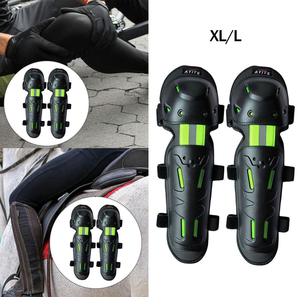 Motorcycle Knee Pads Easy to Wear Impact Resistant Guards for Men and Women Shin Protection