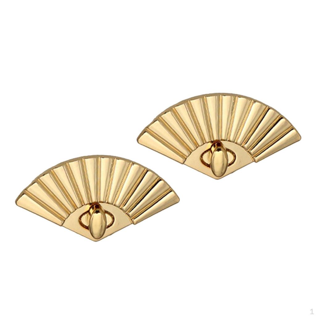 2 Pieces Purse Clutches Twist Lock Clasps Hardware Sturdy Fasteners Closure for Leather
