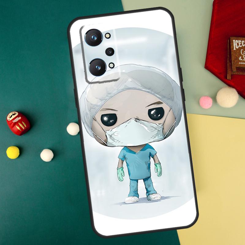 Medicine Doctor Nurse For Realme 15 10 11 12 13 14 Pro Plus C65 C67 C75 C63 C61 C55 C51 C53 C35 GT6 GT7 Pro Case