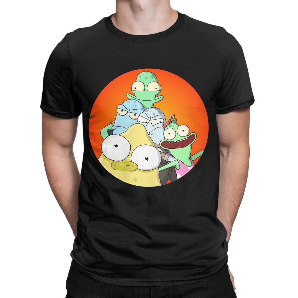 Circle Opposite Funny 100% Cotton T-Shirt Solar Opposites Season 3 Tees Tops For Men