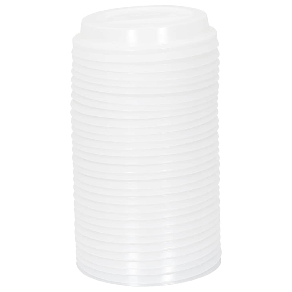 Vidaxl Papierowe Kubki Z Pokrywkami, 1000 Szt., 12Oz, 300Ml