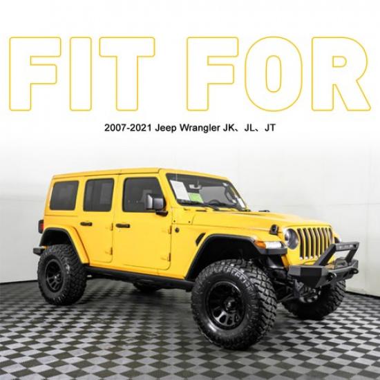 2PCS Black Heavy Duty Door Limiting Check Strap For Jeep Wrangler JK JL JT 07-21