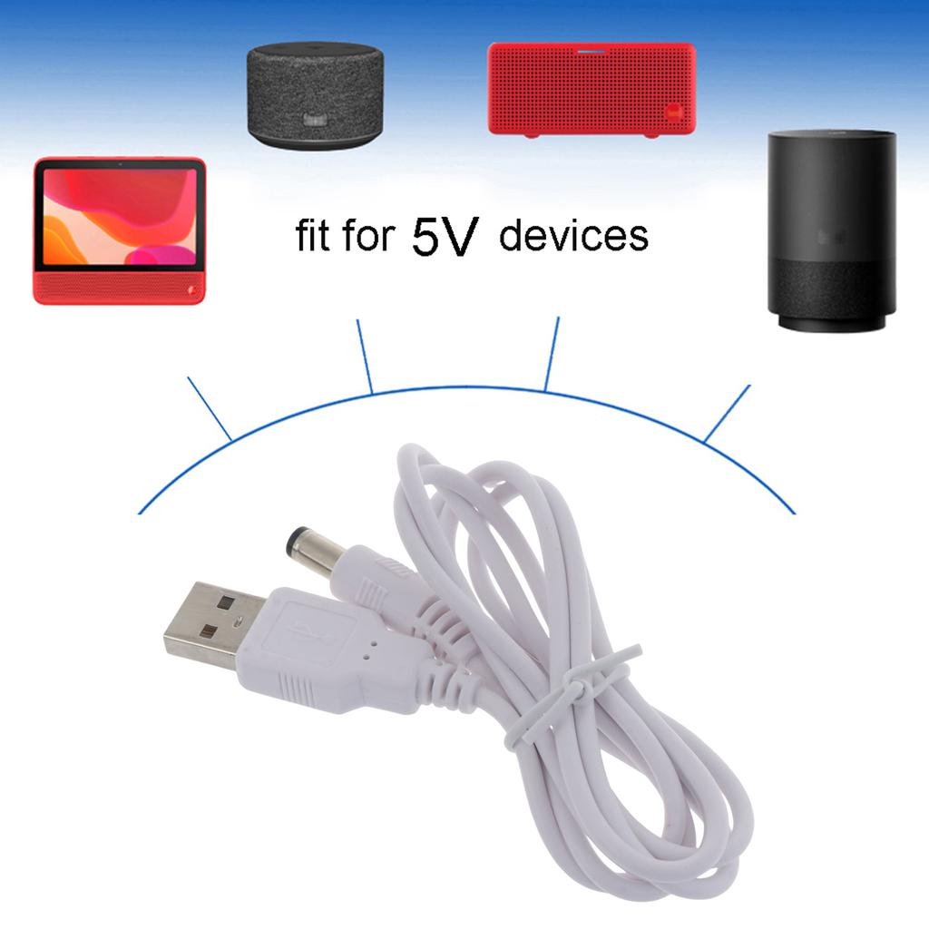 USB 2.0 A-Type Male to 5.5 x 2.5mm DC 5V Power Plug Connector Router Speaker Charging Cable