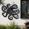 Large Metal Octopus Wall Art Victorian Gothic Laser Cut Sculpture Nautical Halloween Decor Gift