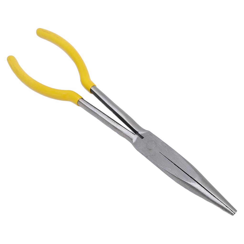11in Long Reach Needle Nose Plier Precise Ergonomic Grip Multifunctional for Small Space Auto