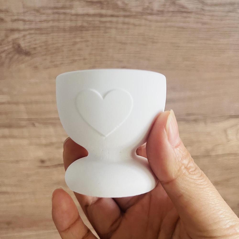 Cartoon Heart Pattern Egg Tray Mold Handmade Gypsum Concrete Molds  Home Table Decor