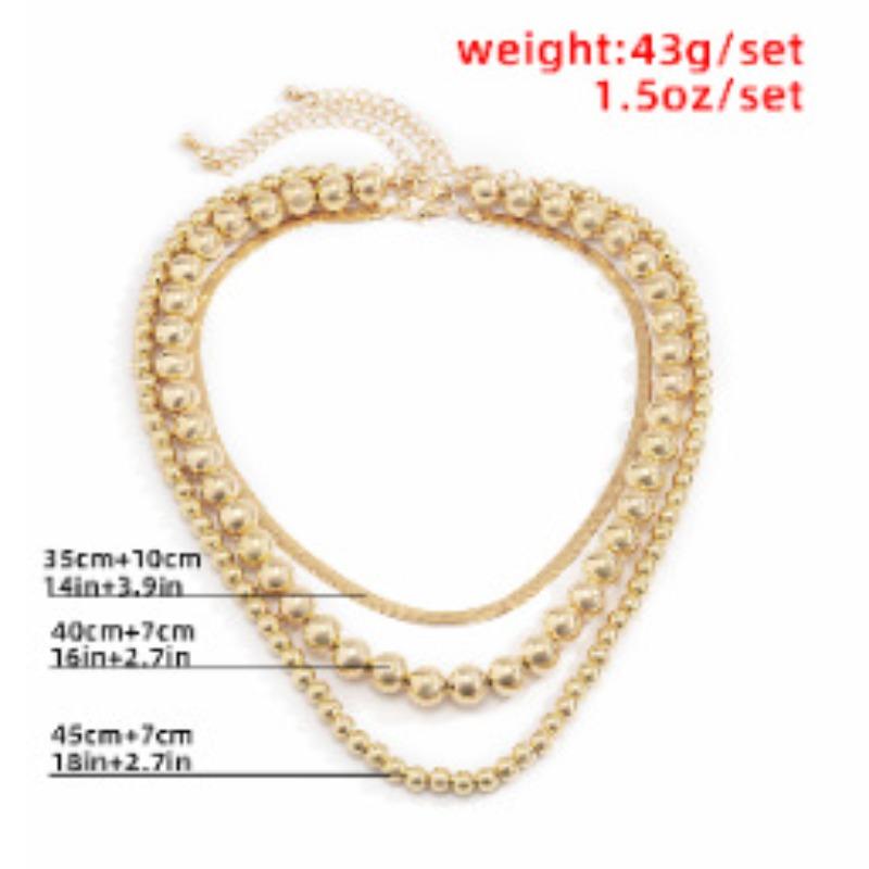 Meier Elegant flat snake clavicle necklace women s retro punk style handmade beaded necklace