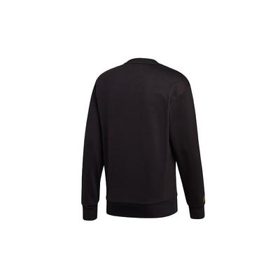 Sweatshirts Men's Black Crew Neck Moderate Regular FT9758