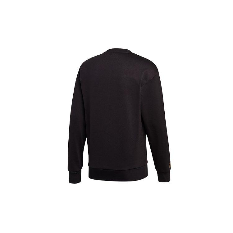Adidas Sweatshirts Men's Black Crew Neck Moderate Regular FT9758