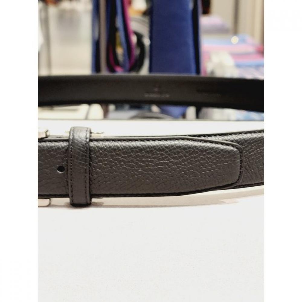 S.T. Dupont Nickel Satin Bijou Belt With Buckle Te2fmbtba109tbk