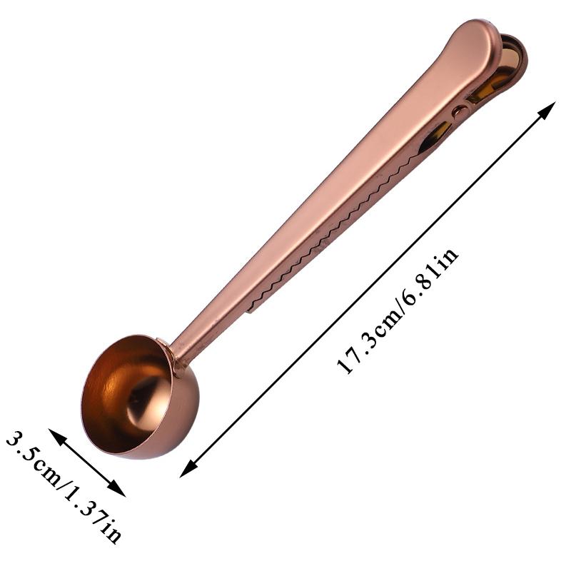 

Кофейная ложка «два в одном», уплотнительный зажим для кофейной ложки, кухонные золотые аксессуары, украшение для кафе Expresso Cucharilla J