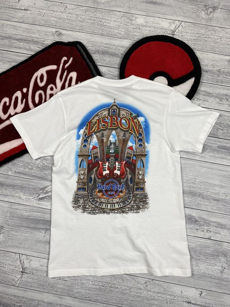 Винтажная футболка Hard Rock Cafe Лиссабон Все размеры в наличии Унисекс футболка XXL