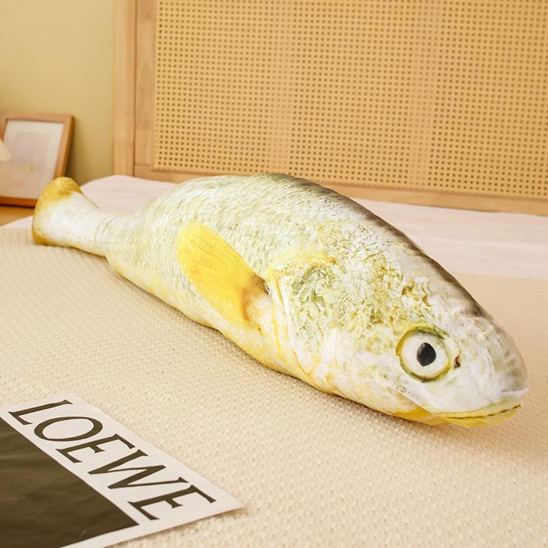 Entzückendes Großes Gelbes Fisch Plüschtier Kissen Für Chinajoy Fans 180cm Höhe!