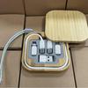 Biodegradable Bamboo & Wood Multifunctional Storage Box with 60W Charging & Data Cable Organization, Six-In-One.