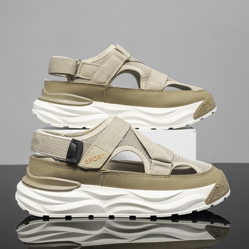 

Модные сандалии мужские оригинальная обувь мужская летние сандалии EVA дышащие повседневные для дизайнера роскошные мужу сандалии шлепанцы тапочки мужские 44 хаки