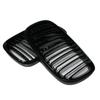 2PCS Bumper Kidney Grille Front Grill Double Slat Line For BMW X5 X6 E70 E71 2008-2013 Car Styling Gloss Black Racing Grills