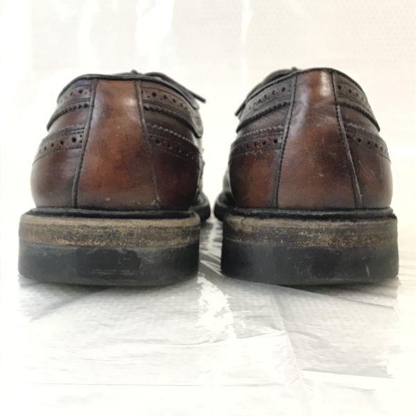 ANSI Z41 PT83 80s Vintage Leather Steel Toe Wingtip 9.5E 27.0-27.5 Brown(USED)